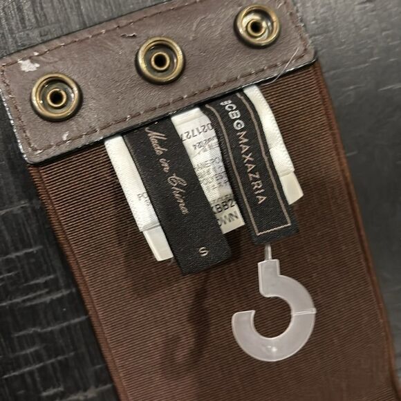 Bcbgmaxazria Brown Snake Print Stretch Belt Size Small Animal Print​​​​ - Picture 5 of 10